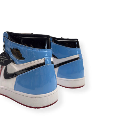 NIKE AIR JORDAN 1 RETRO HIGH SNEAKER FEARLESS UNC CHICAGO UK11 | UK 11, Red, Blue, White, Black