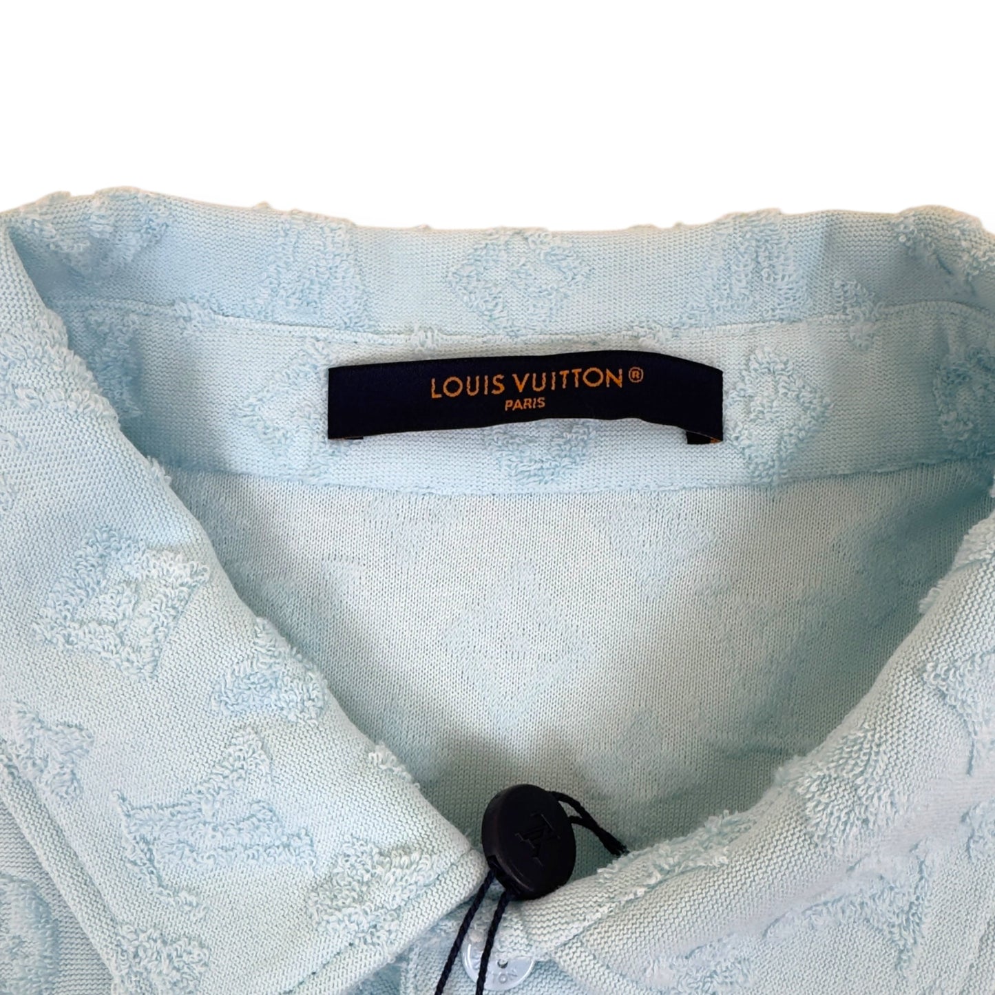 LOUIS VUITTON TYLER THE CREATOR MONOGRAM POLO SHIRT BABY BLUE XXL | XXL, Blue
