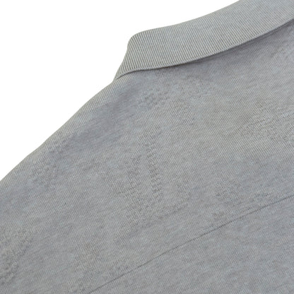 LOUIS VUITTON EMBOSSED LOGO SHORT-SLEEVE KNIT SHIRT CREAM XXL | XXL, Cream