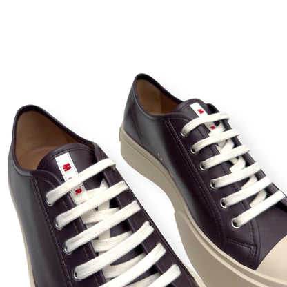 MARNI PABLO CALF LEATHER SNEAKER BROWN 45 / UK11 | UK 11, Brown