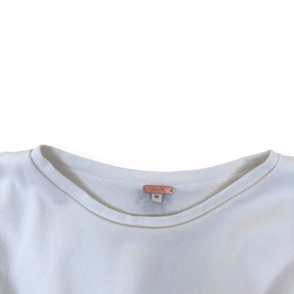 JOHANNA ORTIZ MACHAKOS CROPPED TOP ECRU M | Medium, Ecru