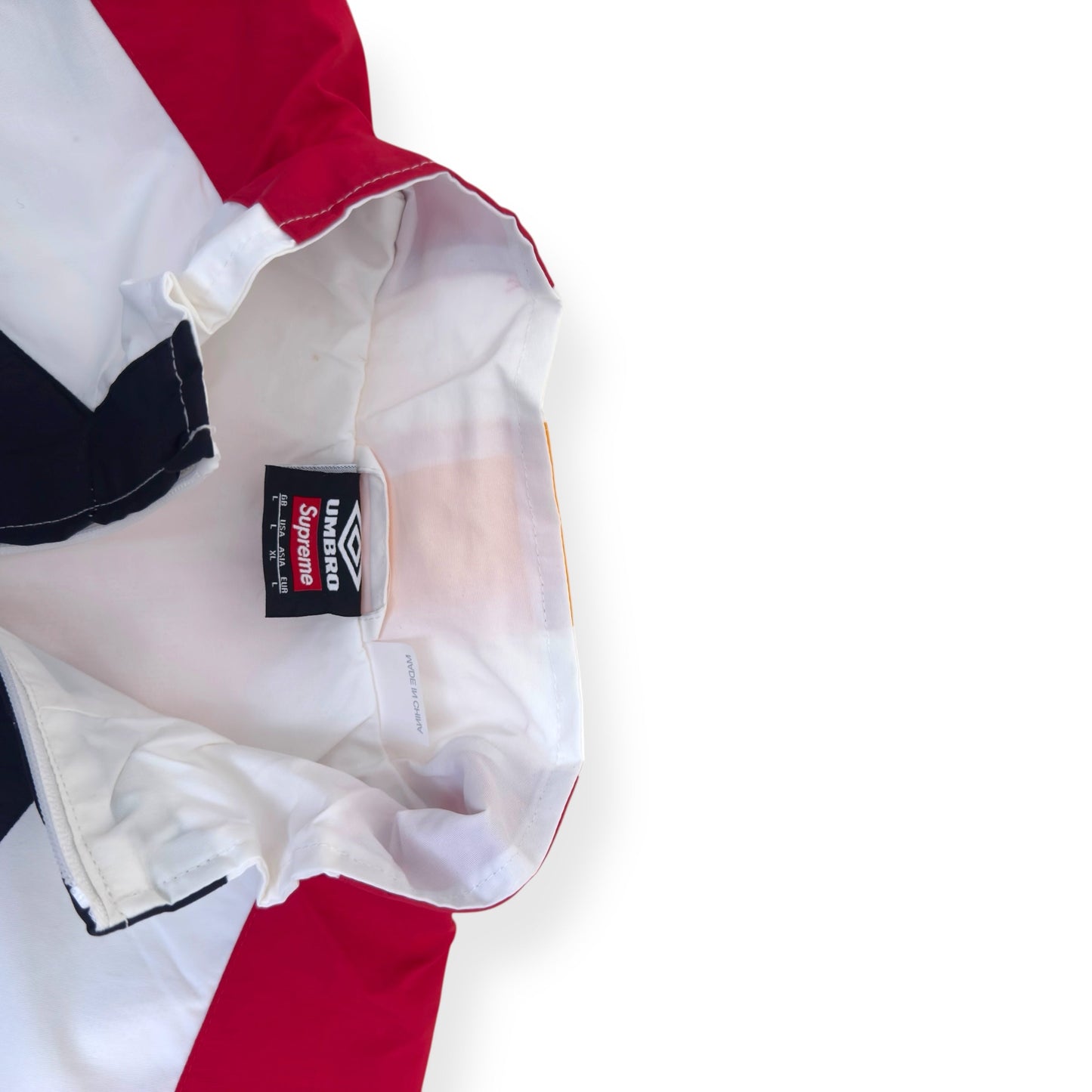 SUPREME X UMBRO TRACK JACKET WHITE / RED L | Large, Red
