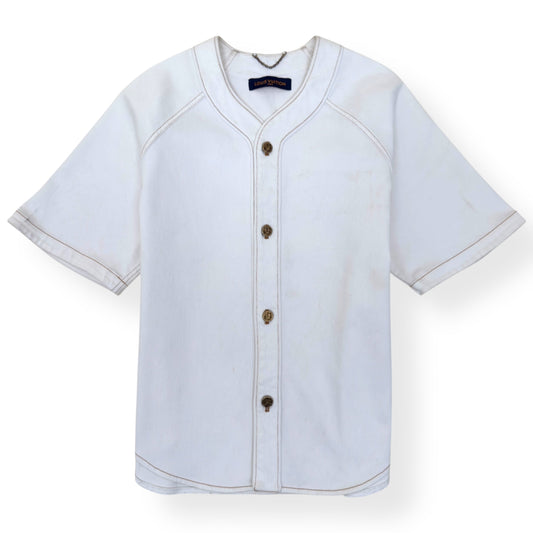 LOUIS VUITTON MONOGRAM BASEBALL SHIRT XL | XL, White
