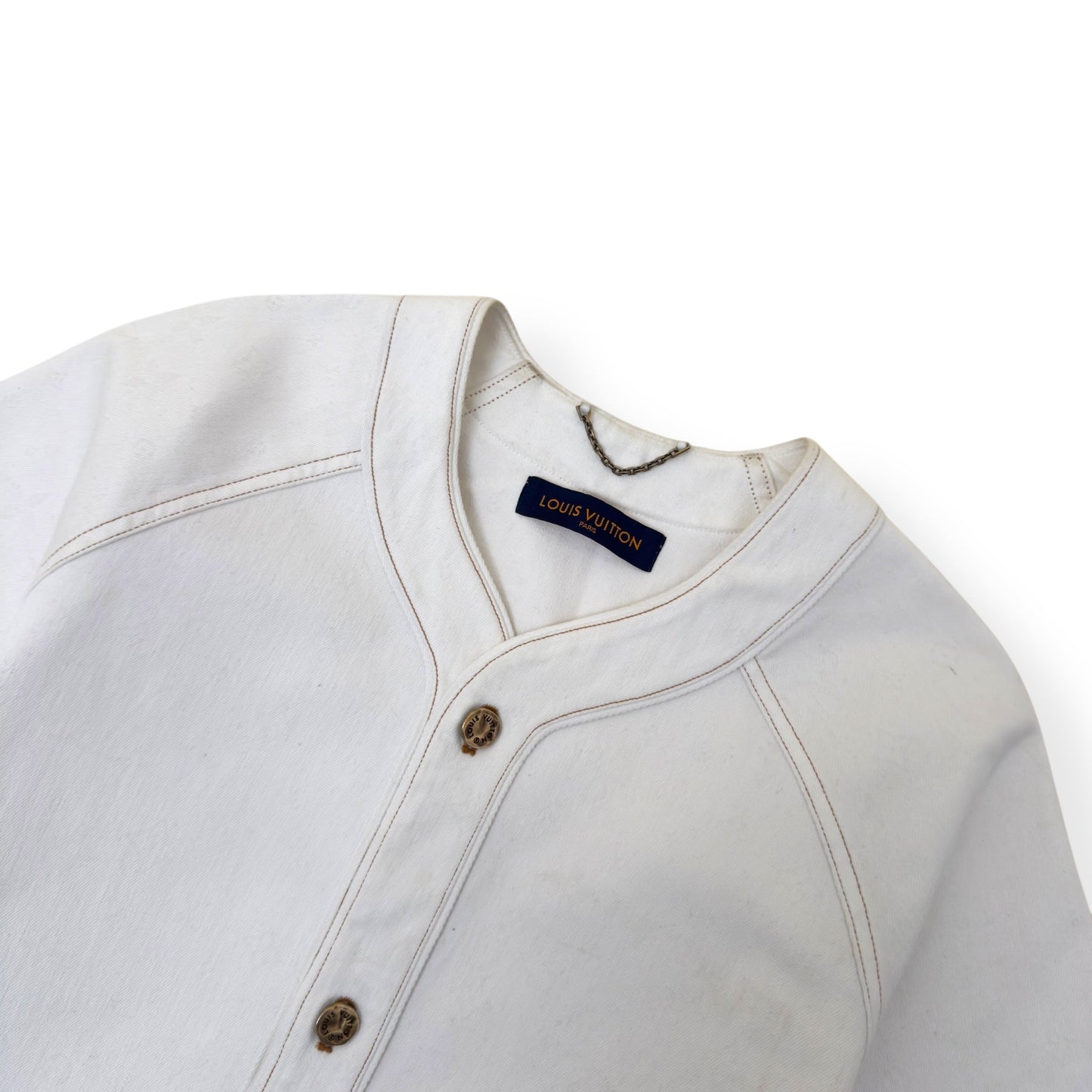 LOUIS VUITTON MONOGRAM BASEBALL SHIRT XL | XL, White