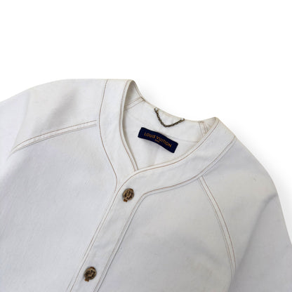 LOUIS VUITTON MONOGRAM BASEBALL SHIRT XL | XL, White