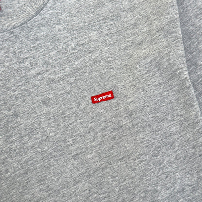 SUPREME SMALL BOX LOGO COTTON T-SHIRT GREY / RED L | Large, Grey