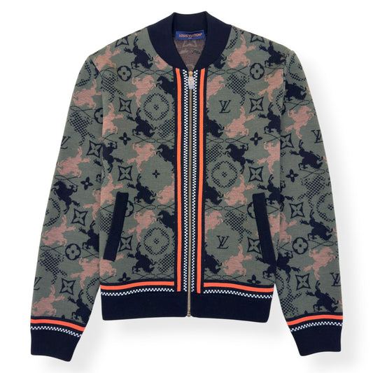 LOUIS VUITTON WOOL BOMBER BLOUSON LUXURY GREEN XXL | XXL, Green