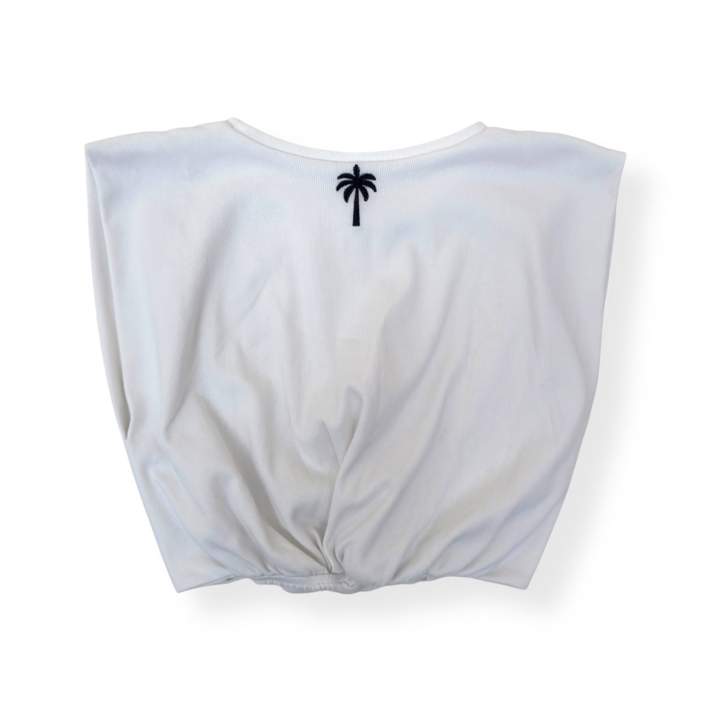 JOHANNA ORTIZ MACHAKOS CROPPED TOP ECRU M | Medium, Ecru