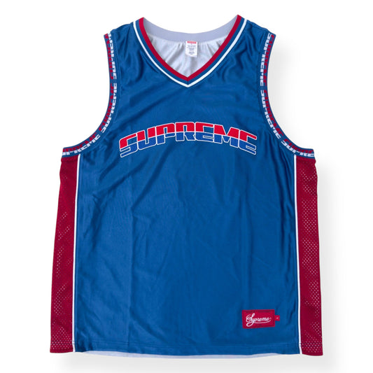 SUPREME REVERSIBLE BASKETBALL JERSEY BLUE / RED / WHITE L | Large, Multicoloured