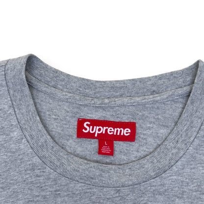 SUPREME SMALL BOX LOGO COTTON T-SHIRT GREY / RED L | Large, Grey