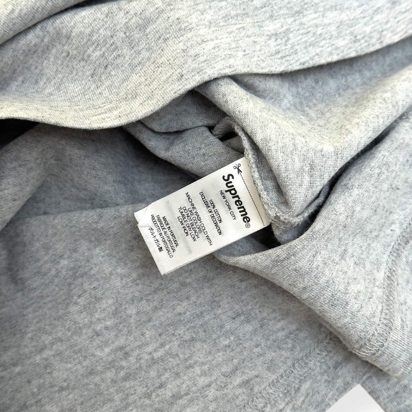 SUPREME SMALL BOX LOGO COTTON T-SHIRT GREY / RED L | Large, Grey