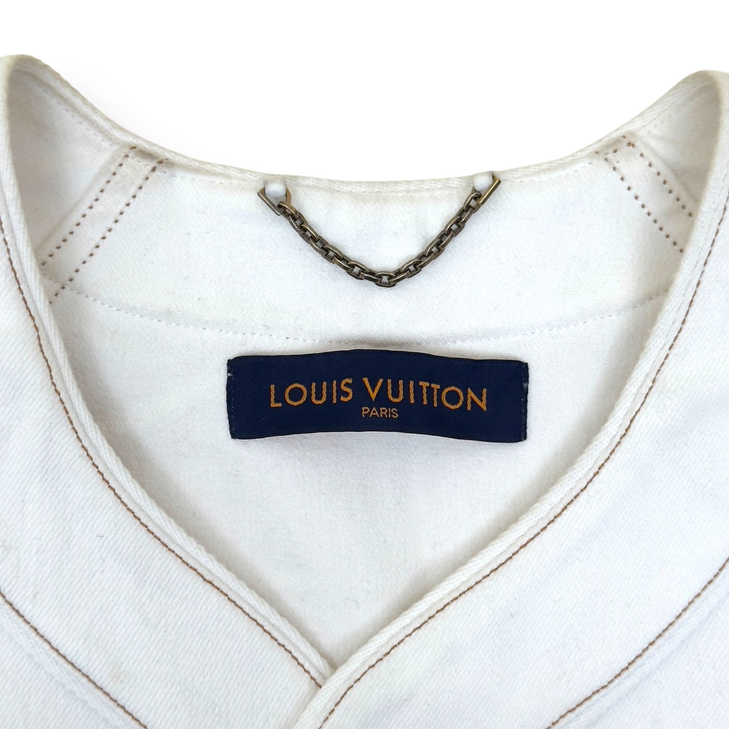 LOUIS VUITTON MONOGRAM BASEBALL SHIRT XL | XL, White