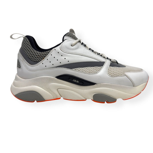 DIOR B22 SNEAKER WHITE / ORANGE 44 / UK10 | UK 10, Orange