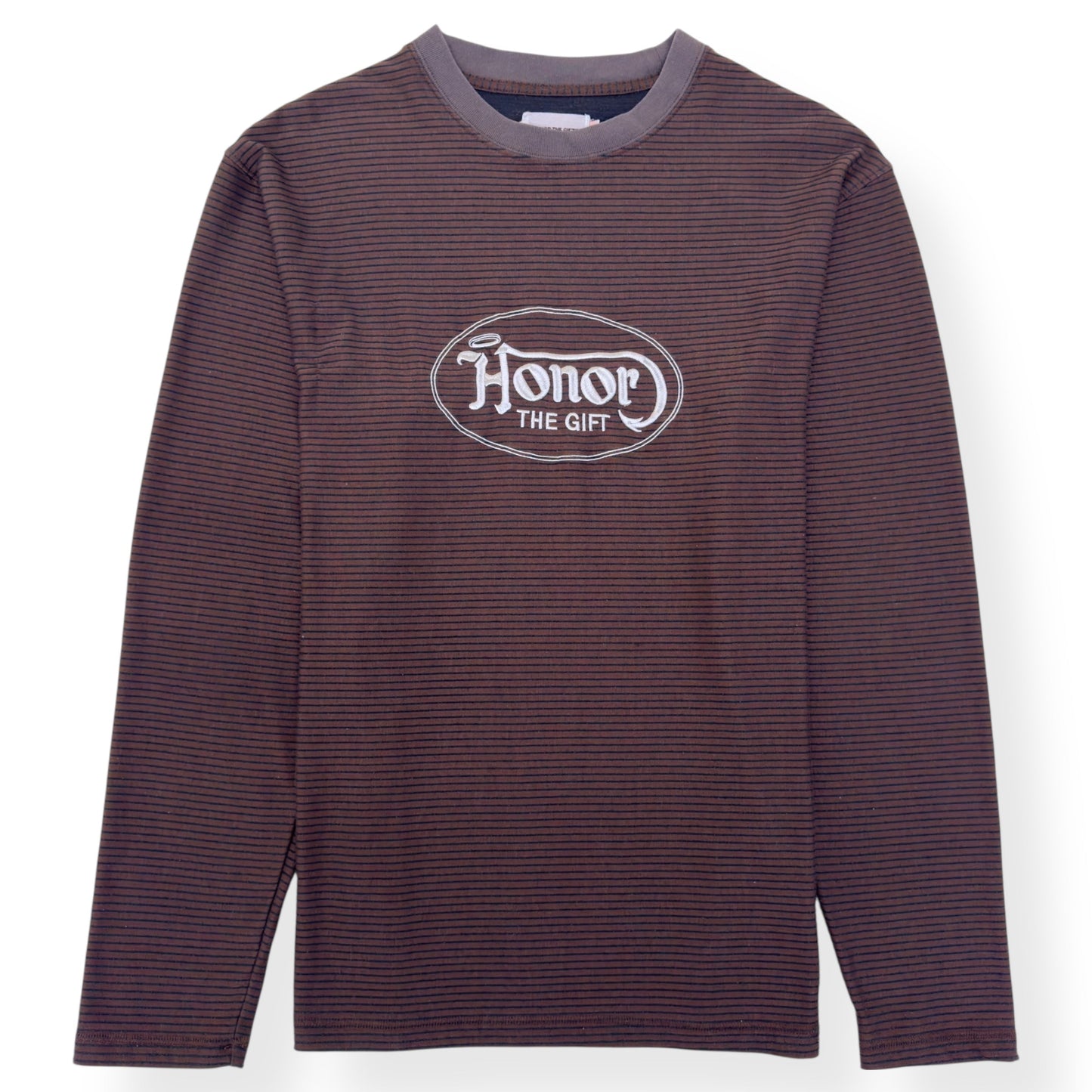 HONOR THE GIFT LO-FI LONG SLEEVE T-SHIRT BROWN M | Medium, Brown