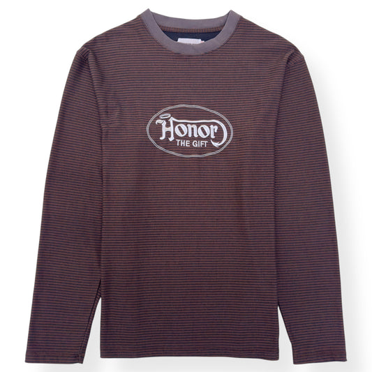 HONOR THE GIFT LO-FI LONG SLEEVE T-SHIRT BROWN M | Medium, Brown