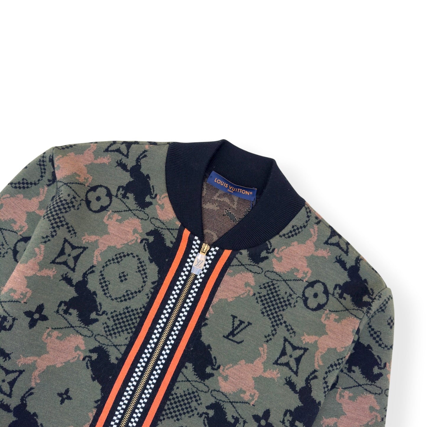 LOUIS VUITTON WOOL BOMBER BLOUSON LUXURY GREEN XXL | XXL, Green