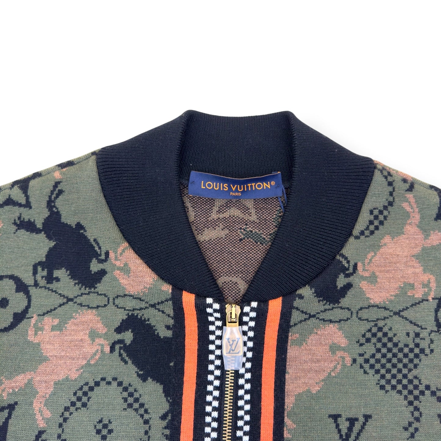 LOUIS VUITTON WOOL BOMBER BLOUSON LUXURY GREEN XXL | XXL, Green
