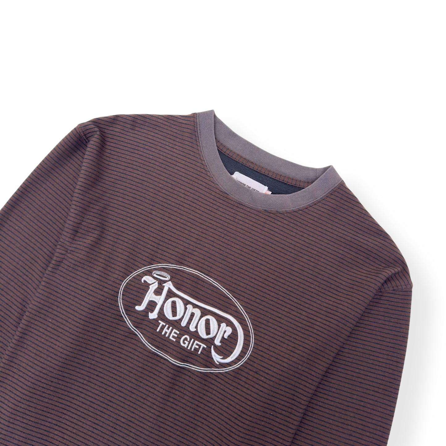HONOR THE GIFT LO-FI LONG SLEEVE T-SHIRT BROWN M | Medium, Brown