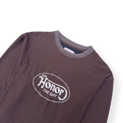 HONOR THE GIFT LO-FI LONG SLEEVE T-SHIRT BROWN M | Medium, Brown