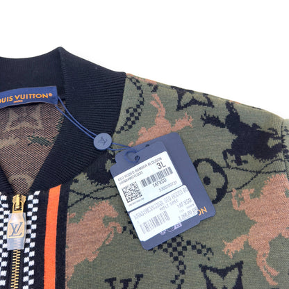 LOUIS VUITTON WOOL BOMBER BLOUSON LUXURY GREEN XXL | XXL, Green