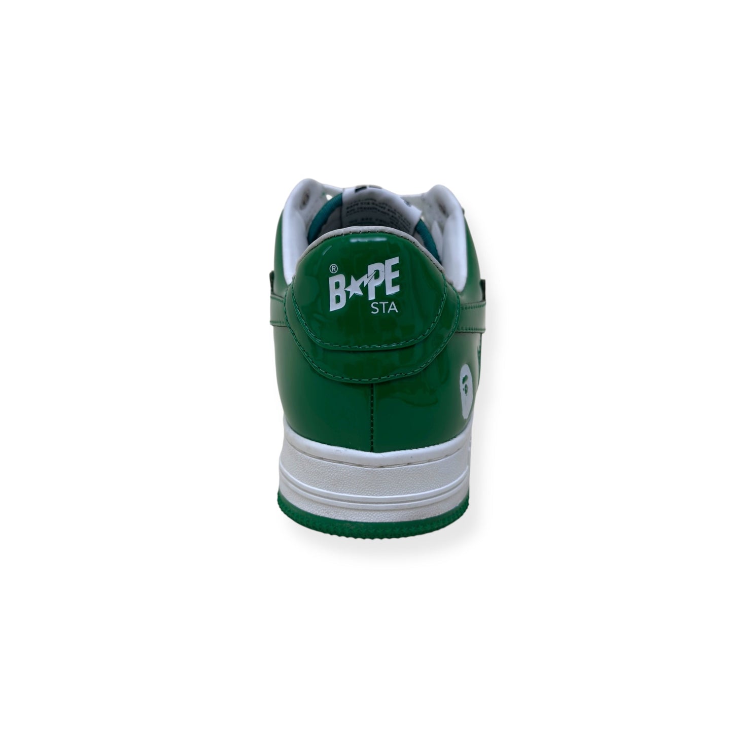 A BATHING APE BAPE STA LOW TOP SNEAKER GREEN / WHITE UK8.5 | UK 8.5, Green