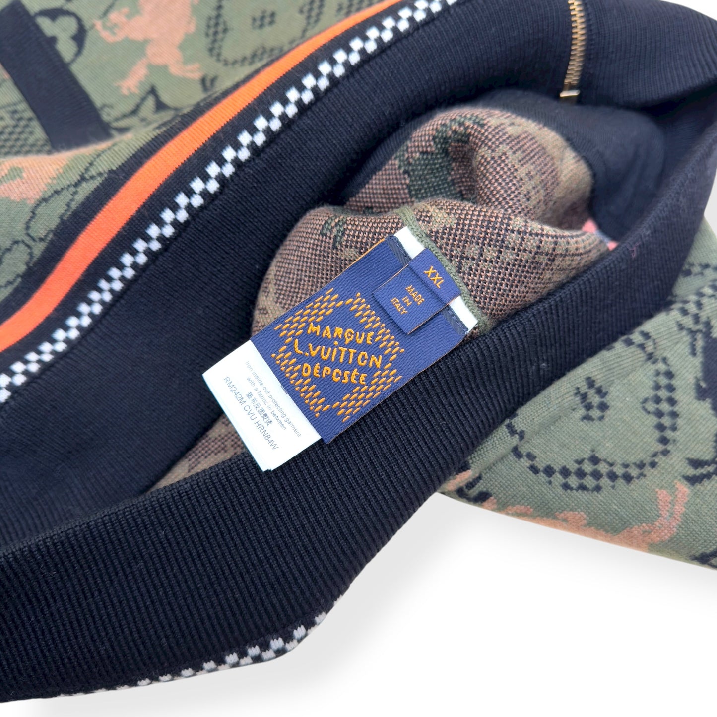 LOUIS VUITTON WOOL BOMBER BLOUSON LUXURY GREEN XXL | XXL, Green