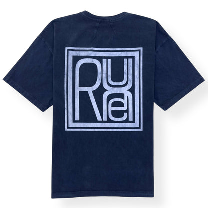 RHUDE SQUARE LOGO T-SHIRT VINTAGE BLUE L | Large, Blue
