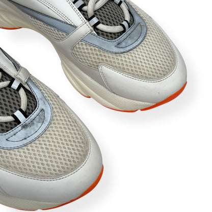 DIOR B22 SNEAKER WHITE / ORANGE 44 / UK10 | UK 10, Orange
