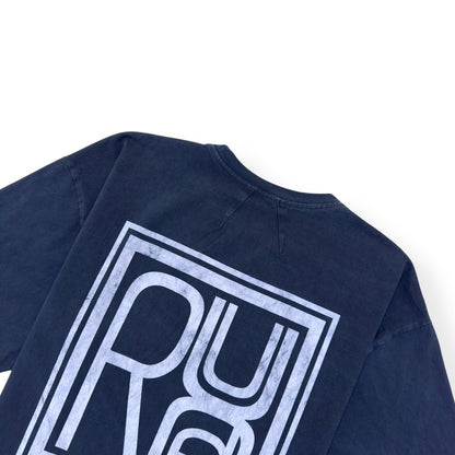 RHUDE SQUARE LOGO T-SHIRT VINTAGE BLUE L | Large, Blue