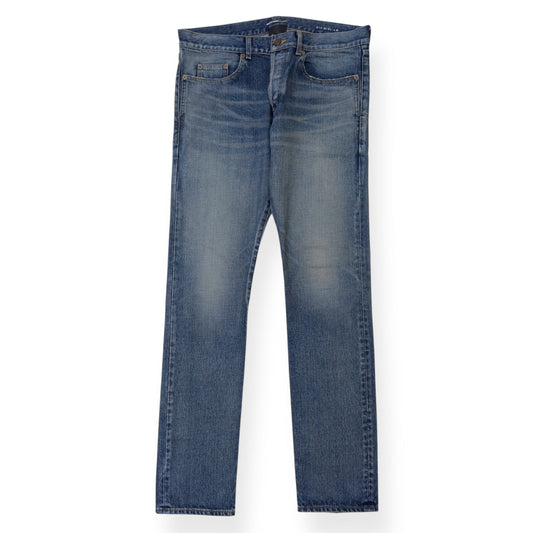 SAINT LAURENT SLIM-FIT DENIM JEANS BLUE W34” | Large, Blue