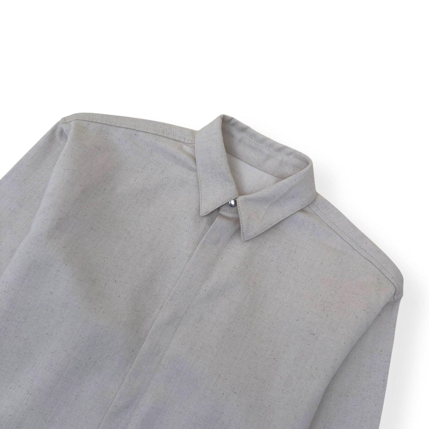 JIL SANDER LOGO-PATCH DENIM SHIRT NATURAL L | Large, Natural