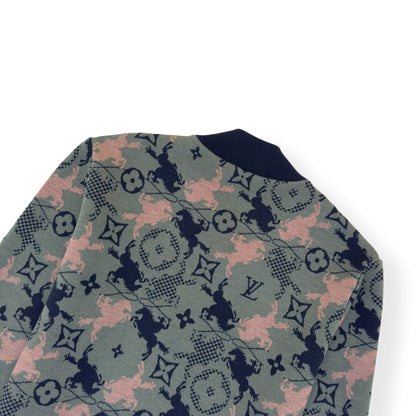 LOUIS VUITTON WOOL BOMBER BLOUSON LUXURY GREEN XXL | XXL, Green