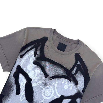 GIVENCHY X CHITTO GRAFFITI COTTON T-SHIRT BEIGE / WHITE / BLACK S | Small, Multicoloured