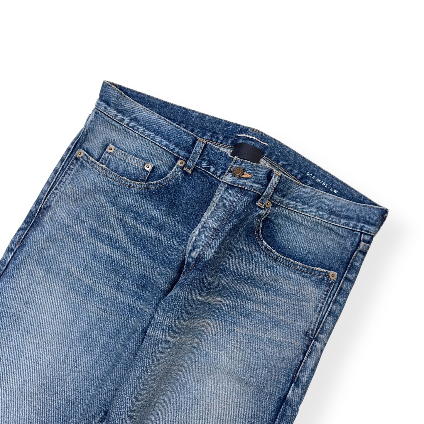 SAINT LAURENT SLIM-FIT DENIM JEANS BLUE W34” | Large, Blue