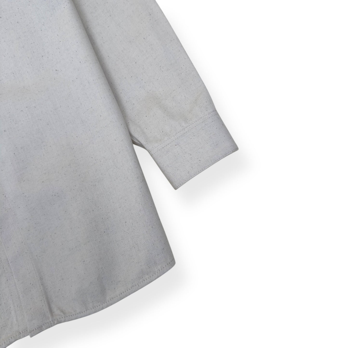 JIL SANDER LOGO-PATCH DENIM SHIRT NATURAL L | Large, Natural