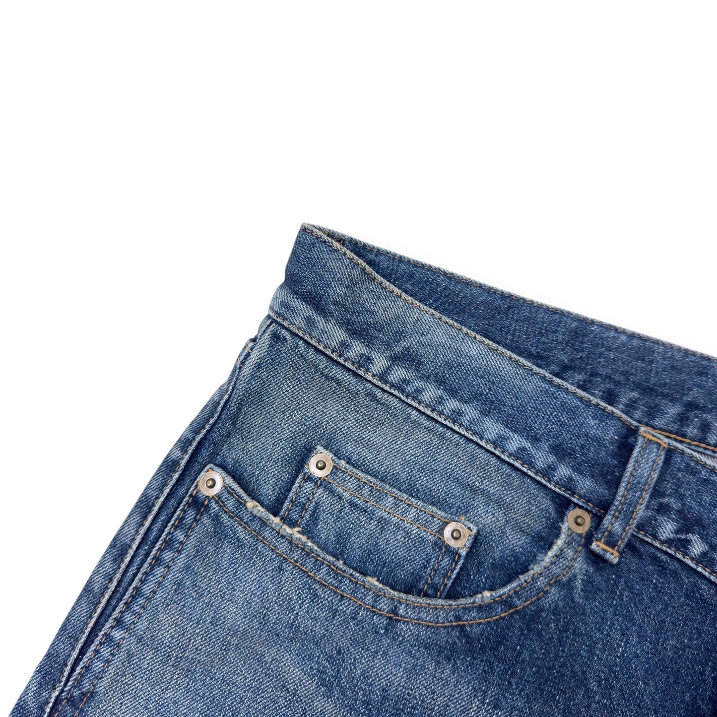 SAINT LAURENT SLIM-FIT DENIM JEANS BLUE W34” | Large, Blue
