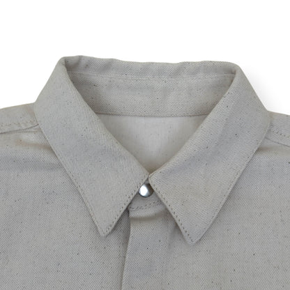 JIL SANDER LOGO-PATCH DENIM SHIRT NATURAL L | Large, Natural