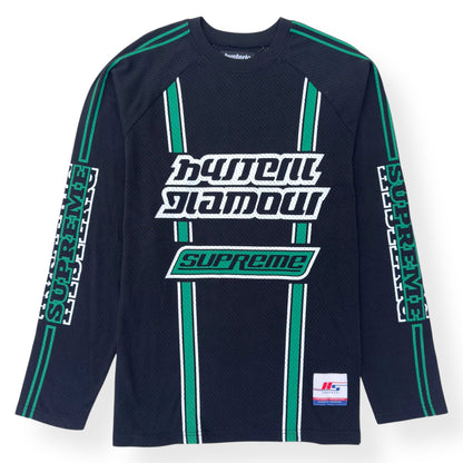 SUPREME X HYSTERIC GLAMOUR LONG-SLEEVE MESH JERSEY BLACK / GREEN XL | XL, Black