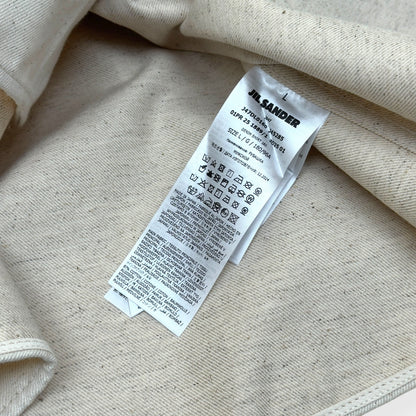JIL SANDER LOGO-PATCH DENIM SHIRT NATURAL L | Large, Natural