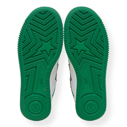 A BATHING APE BAPE STA LOW TOP SNEAKER GREEN / WHITE UK8.5 | UK 8.5, Green