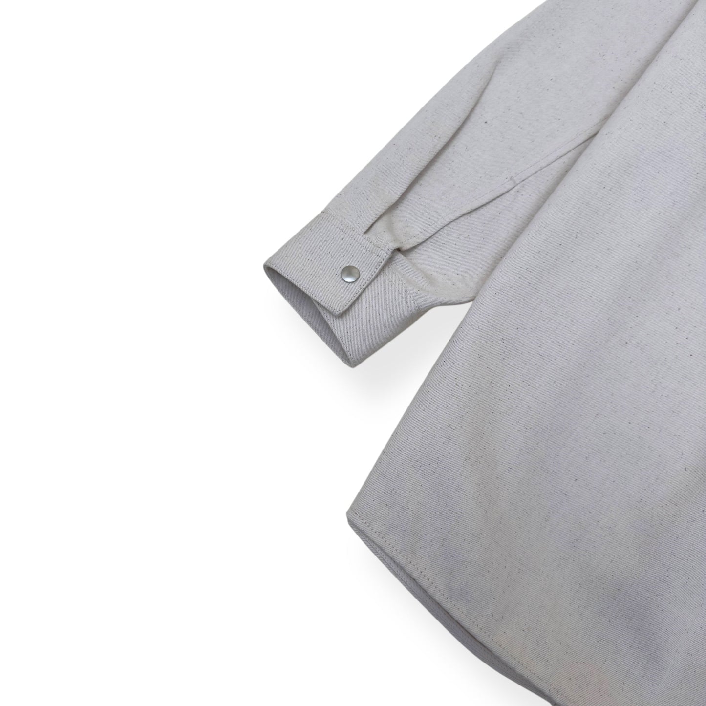 JIL SANDER LOGO-PATCH DENIM SHIRT NATURAL L | Large, Natural