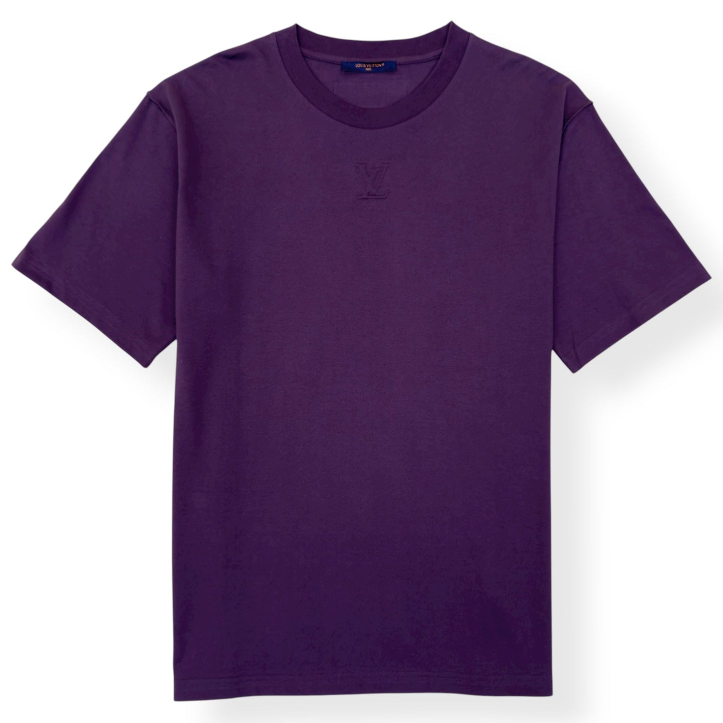 LOUIS VUITTON EMBOSSED LV T-SHIRT BURGUNDY XXL | XXL, Burgundy