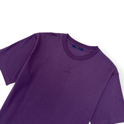 LOUIS VUITTON EMBOSSED LV T-SHIRT BURGUNDY XXL | XXL, Burgundy