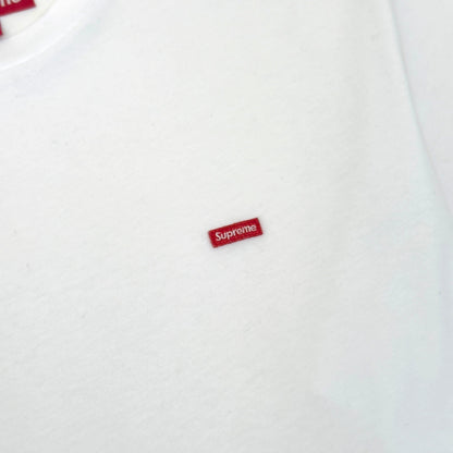 SUPREME SMALL BOX LOGO COTTON T-SHIRT WHITE / RED L | Large, Red