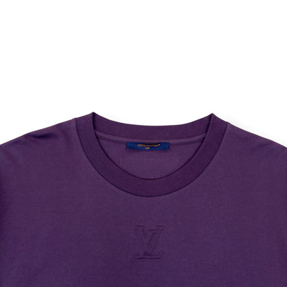 LOUIS VUITTON EMBOSSED LV T-SHIRT BURGUNDY XXL | XXL, Burgundy