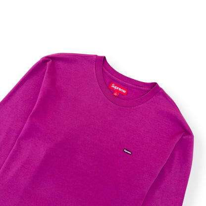 SUPREME LONG-SLEEVE SMALL BOX LOGO COTTON T-SHIRT BRIGHT PURPLE L | Large, Purple