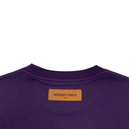 LOUIS VUITTON EMBOSSED LV T-SHIRT BURGUNDY XXL | XXL, Burgundy