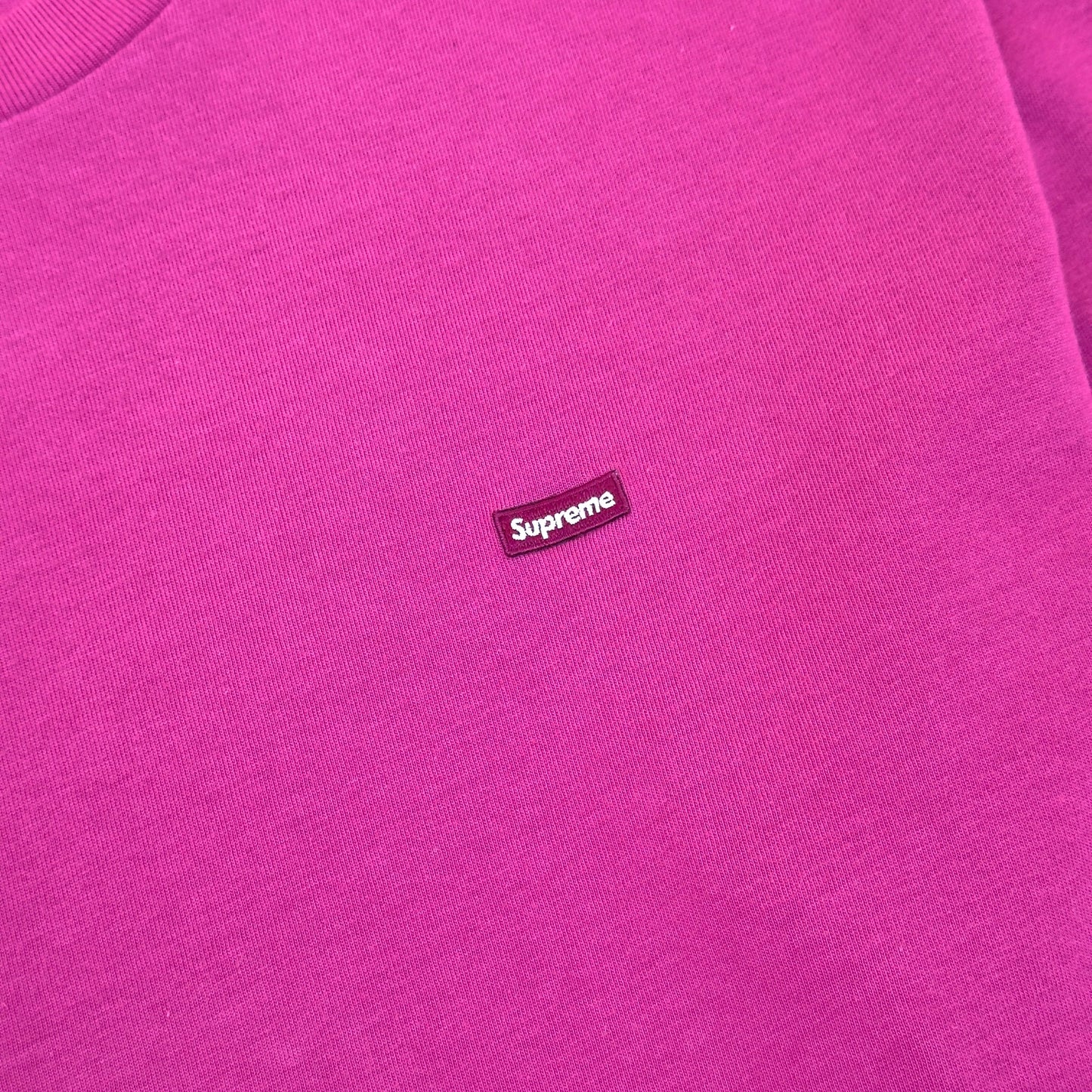 SUPREME LONG-SLEEVE SMALL BOX LOGO COTTON T-SHIRT BRIGHT PURPLE L | Large, Purple