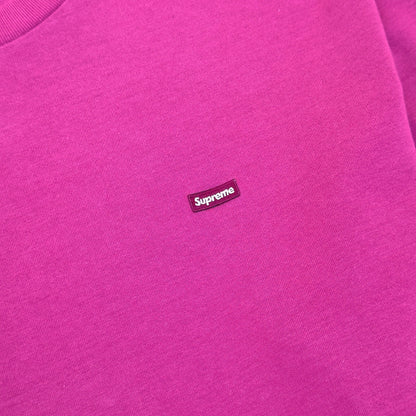 SUPREME LONG-SLEEVE SMALL BOX LOGO COTTON T-SHIRT BRIGHT PURPLE L | Large, Purple