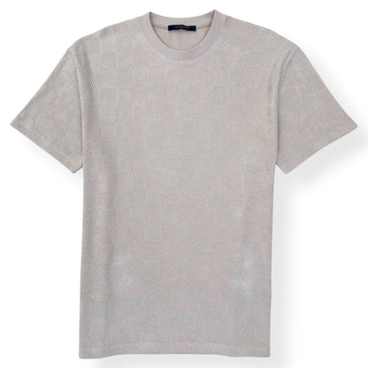 LOUIS VUITTON DAMIER FRENCH TERRY T-SHIRT LUXURY BEIGE XL | XL, Beige
